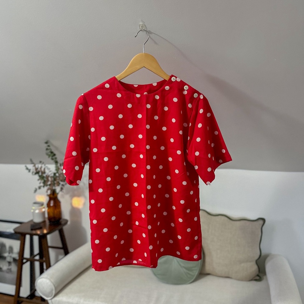 Vintage La Damor Polka Dot Shirt